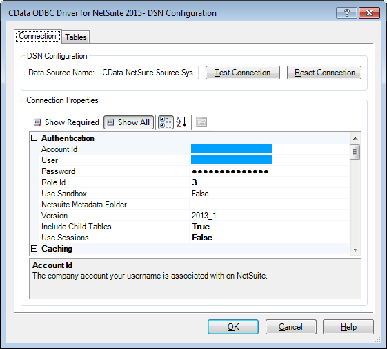 Configure the ODBC Driver for NetSuite